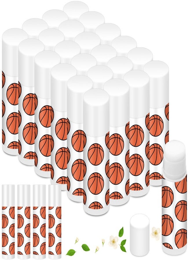Heigble 24 Pcs Basketball Lip Balm Bulk for Team Gifts Sports Moisturizing Jasmine Taste Lipstick Basketball Party Favors for Women Players Sports Teachers Fans Birthday Party Supplies - Image 1